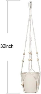 32inch Macrame Plant Holder, Indoor Hanging Planters - Image 6