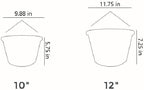 The HC Companies 12 Inch Euro Hanging Planters, Lightweight UV-Resistant - Image 6