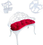 Mandolin Outdoor Park Garden Chair, All Chair Anti Rust Cast Aluminum Patio - Image 5