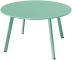 Grand Patio Round Steel Patio Coffee Table, Weather Resistant Outdoor Large by GrandPatio