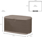 Rubbermaid Medium Resin Outdoor Storage Deck Box, Weather Resistant, Deck - Image 3