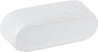MyGift 12 Inch Ceramic Succulent Planter, Oval Matte White Planter Pot - Image 7