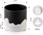 Nihow Ceramic Plant Pot: 6 Inch Planter - Image 2