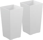 VEVOR Set of 2 Tall Planters for Outdoor Plants 22 inch, Modern Planters for - Image 9