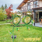 Bshine Outdoor Solar Garden Decorative Frog Lights, Waterproof LED Metal Stake - Image 4