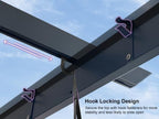 PURPLE LEAF 10' x 13' Aluminum Outdoor Pergola Retractable Pergola - Image 8