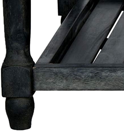 Safavieh Outdoor Collection Oakley Dark Slate Grey Coffee Table - Image 4