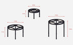 Zhongma Set of 3 Fully Assembled Metal Plant Stand - Image 4