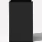 Tall Black Planter 28" Metal Square Large Plant Pots by GradenHomeD%C3%A9corProducts
