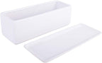 Vencer 12 Inch Rectangular Modern Minimalist Ceramic Succulent Planter Pot - Image 2