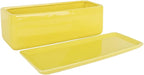 Vencer 12 Inch Rectangular Modern Minimalist Ceramic Succulent Planter Pot - Image 2