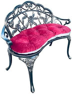 Mandolin Outdoor Park Garden Chair, All Chair Anti Rust Cast Aluminum Patio - Image 3