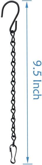 YINGFENG 10 Pack 9.5 Inch Black Hanging Chains, Garden Plant Hangers - Image 6