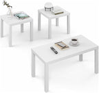 Furinno Classic Living Room Table Set of 3, Modern Rectangle Coffee Table by Furinno-FitsYourSpaceFitsYourBudget