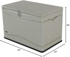 LIFETIME 60059 Black Bottom & Desert Sides and Lid Outdoor Storage Box-80 Gal - Image 10