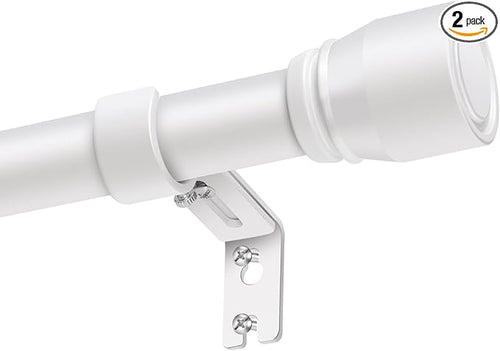 1” Diameter Curtain Rods Itself is 30 to 90 inch 2 Pack Fit 30-84 inch Window by Unknown