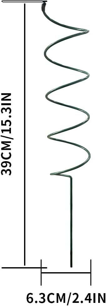 4Pack Spiral Tomato Stakes Plant Trellis ，Indoor Metal Wire Garden Trellis - Image 5