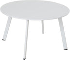 Grand patio 28-inch Outdoor Steel Coffee Table, Round Patio Side Table by GrandPatio