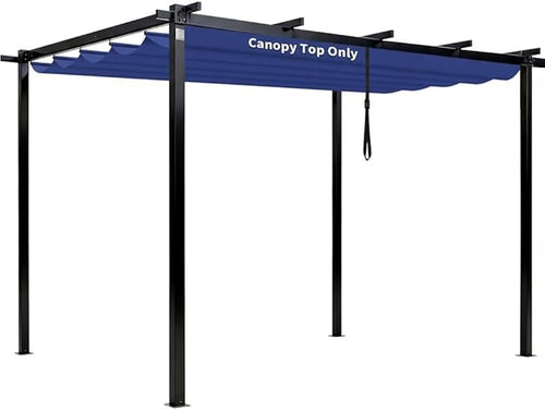 10' X 10' Pergola Shade Cover for Outdoor Retractable Durable Fabric Canopy by Unknown