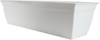 The HC Companies 24" Eclipse PlasticWindow Box 7.76"x24"x6.57" in White Color by TheHCCompanies