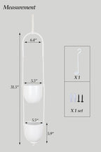 Hanging Planters 2 Tiers Metal Plant Hangers - Image 4
