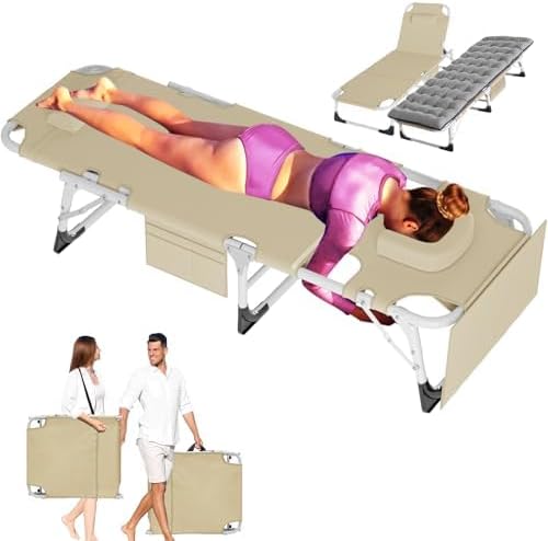 ABORON 3-in-1 Sun Tanning Chair – Oversized Folding Chaise Lounge by ABORON