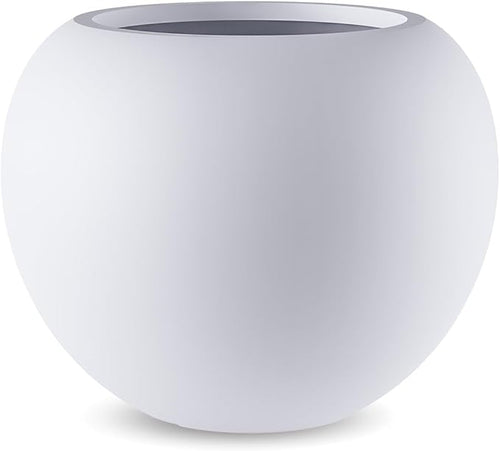 13.5 H x 17" Dia Round Fiberstone Planter by Unknown