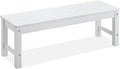 Psilvam Outdoor Bench, Two Person Poly Lumber Porch Bench, Weatherproof Garden by PsilvamGardenFurniture