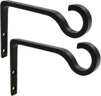 Hanging Plant Bracket 6inch Metal Plant Hook Shepherds Hook Decorative Wall by QIEGL