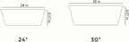The HC Companies 24" Eclipse PlasticWindow Box 7.76"x24"x6.57" in White Color - Image 8