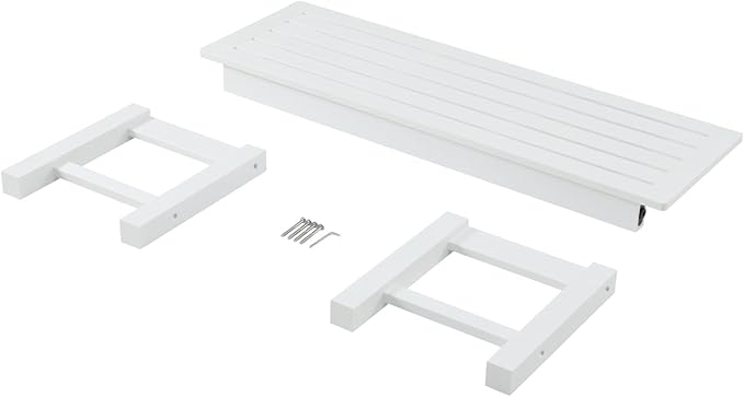 Psilvam Outdoor Bench, Two Person Poly Lumber Porch Bench, Weatherproof Garden - Image 9