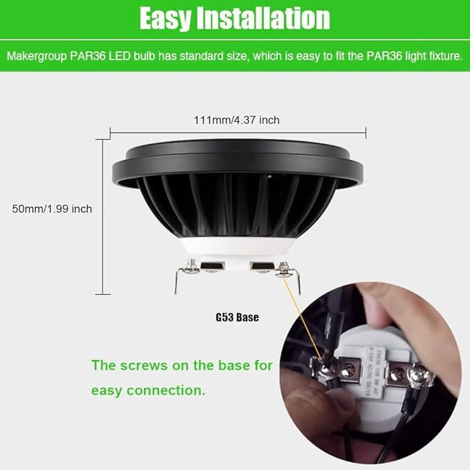 PAR36 Landscape LED Light Bulb 7W 12V Low Voltage Waterproof Spotlight - Image 5