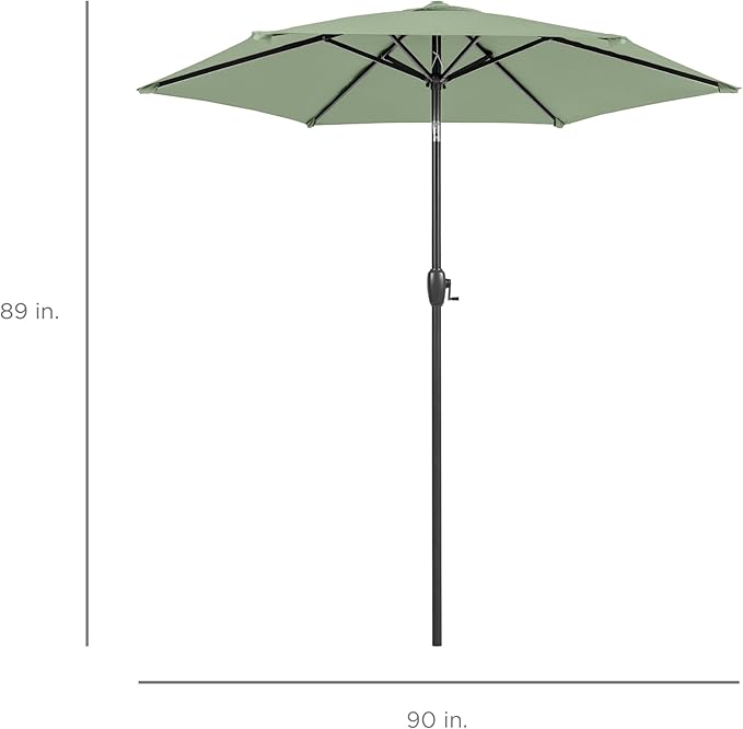 Best Choice Products 7.5ft Heavy-Duty Round Outdoor Market Table Patio Umbrella - Image 7