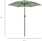 Best Choice Products 7.5ft Heavy-Duty Round Outdoor Market Table Patio Umbrella - Image 7