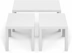 Furinno Classic Living Room Table Set of 3, Modern Rectangle Coffee Table - Image 6