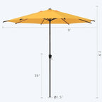 Abba Patio 9FT Lyon Outdoor Patio Umbrella Outdoor Table Umbrella - Image 3