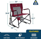 GCI Outdoor Freestyle Rocker Camping Chair | Portable Folding Rocking Chair - Image 2