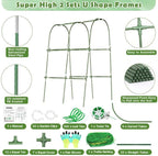 Cucumber Trellis for Raised Bed, Garden Arch Trellis for Climbing Plants Outdoor - Image 2