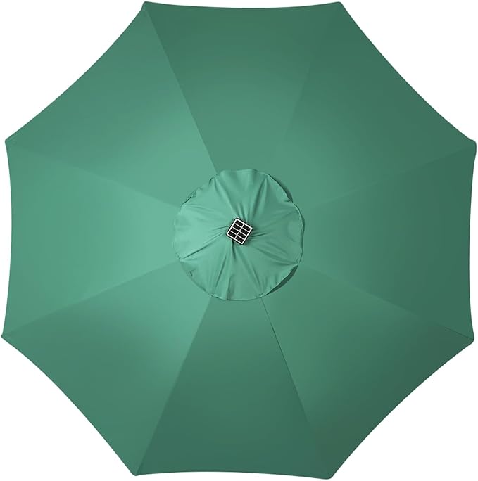 Blissun 9 ft Solar Umbrella, Patio Umbrella - Image 4