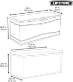 LIFETIME 60040 Deck Box, 130 Gallon, Desert Sand - Image 7