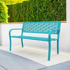 VINGLI 50" Outdoor Bench Metal - Image 2