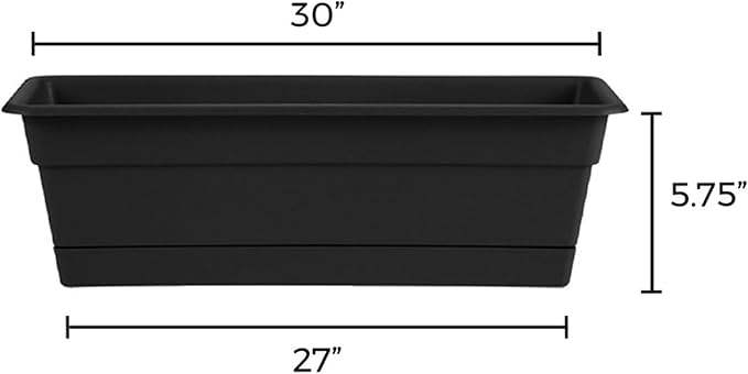 Bloem Dura Cotta Window Box Planter: 30" - Image 3