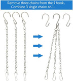 YINGFENG 6 Pack 19.7 Inch Silver Hanging Chain - Image 6