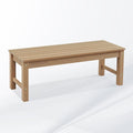 Psilvam Outdoor Bench, Two Person Poly Lumber Porch Bench, Weatherproof Garden by PsilvamGardenFurniture