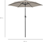 Best Choice Products 7.5ft Heavy-Duty Round Outdoor Market Table Patio Umbrella - Image 7