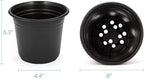 JERIA 100-Pack 0.5 Gallon Plant Nursery Pots, Plastic Pots - Image 2
