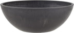 PSW Pot Collection M20DCB 8-inch Plastic/Stone/Wood Composite Low Bowl Planter by PSW