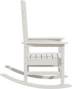 KINGYES HDPE Rocking Chairs Outdoor, Patio Rocking Chairs - Image 10