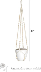Mkono 43 Inch Macrame Plant Hanger Large - Image 6