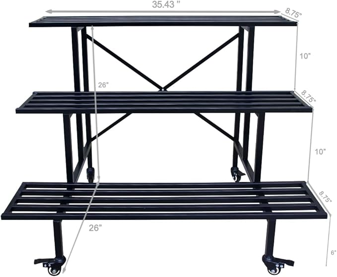 Zhongma 3 Tier Sturdy Metal Plant Stand - Image 4